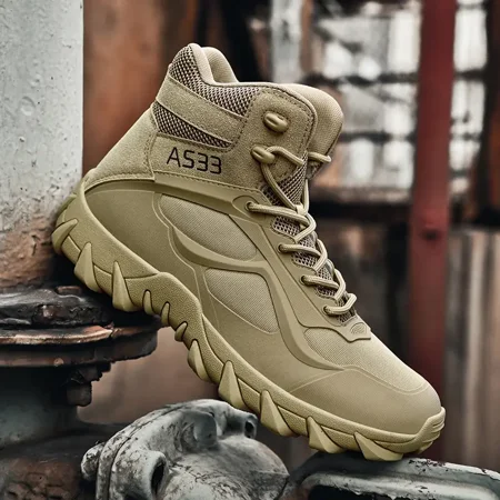 

Men‘s Snow Boots Waterproof Anti-skid Lined Comfortable Lace-up Hiking Shoes For Outdoor Adventure Winter