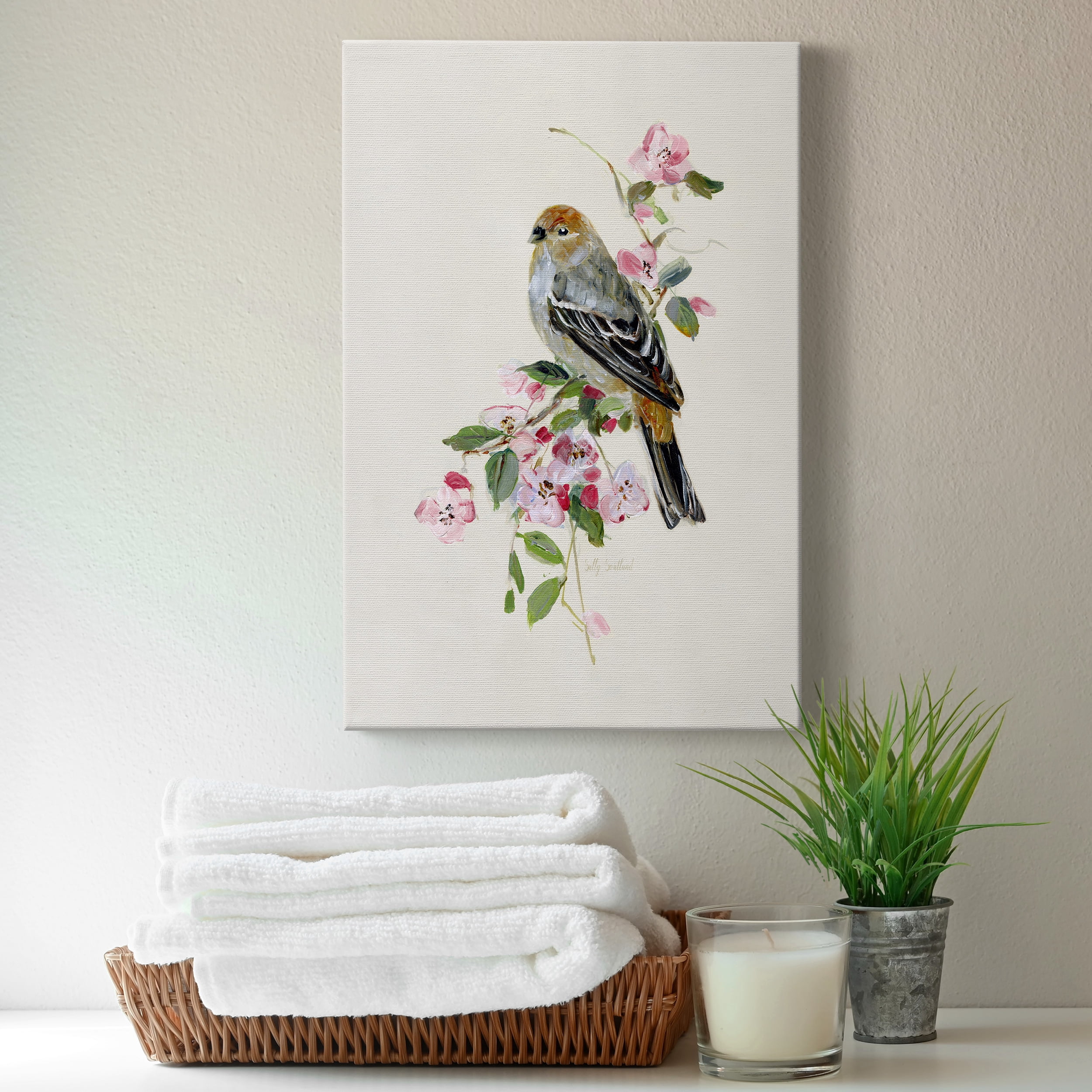 Spring Song Goldfinch Premium Gallery Wrapped Canvas - Ready to Hang - 24 x 36
