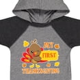 thumbnail image 4 of Inktastic My First Thanksgiving with Turkey and Leaves Boys or Girls Baby Bodysuit, 4 of 5