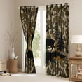 thumbnail image 3 of Castle Fairy Deer Black Out Curtains,Abstract Camouflage Curtains Pack of 2 (42x63 Each), 3 of 6
