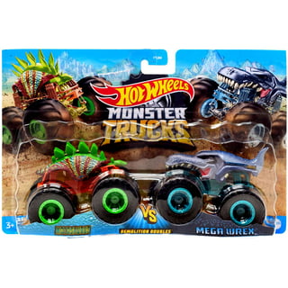 Hot Wheels Monster Trucks Creature 3-Pack, 1:64 Scale Toy Trucks: Shark  Wreak, Piran-Ahh & Mega-Wrex