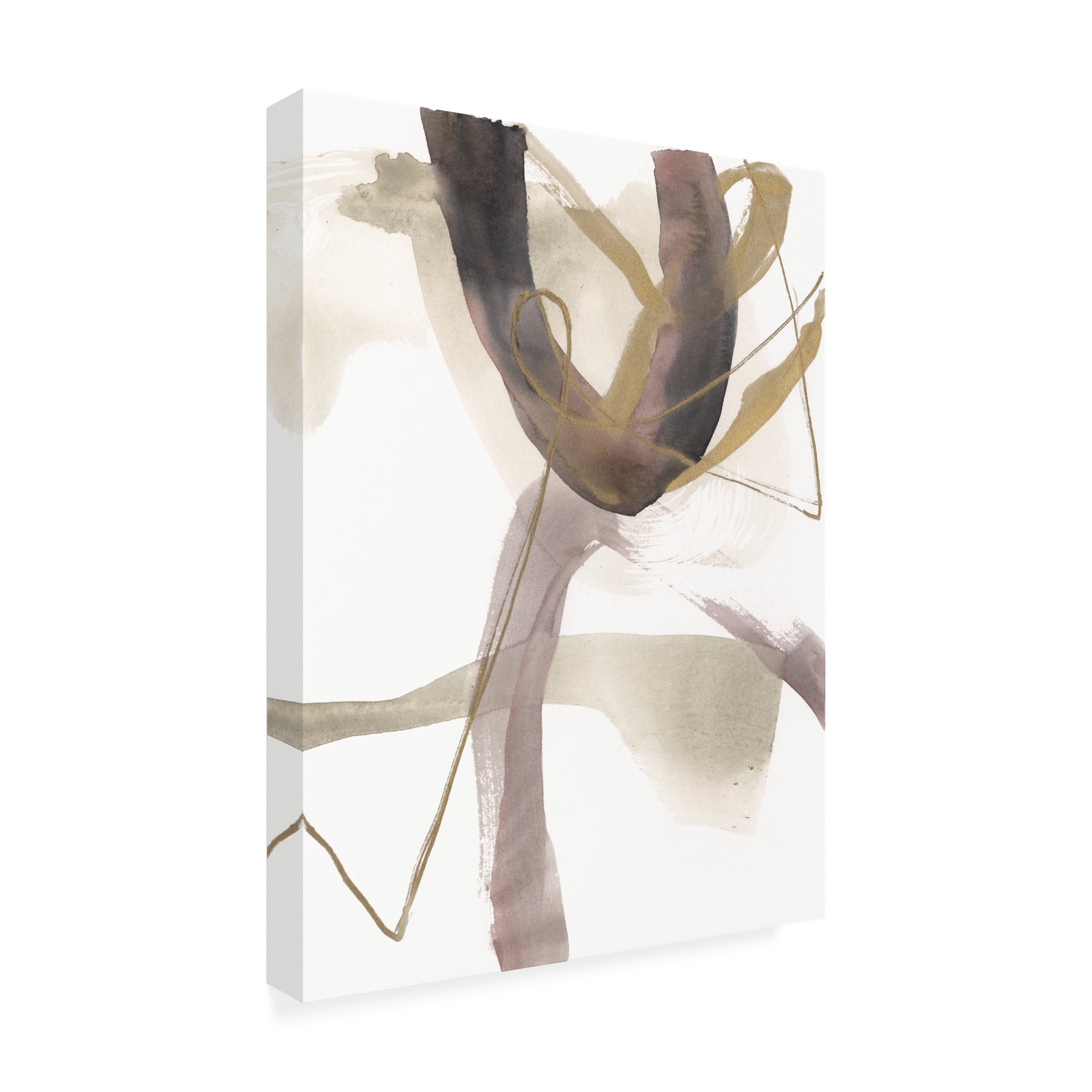 Jennifer Goldberger 'A Hint of Plum II' Canvas Art