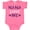 Hot Pink, variant on Inktastic My Nana Loves Me Hearts in Pink Plaid Boys or Girls Baby Bodysuit