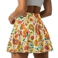 thumbnail image 2 of Uorisango Boho Paisley Flower Golf Skorts for Woman Versatile Women's Active Performance Skort with Pockets Fashion Running Sports Pickleball Skirt for Women, 2 of 7