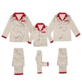 thumbnail image 5 of Family Christmas Pajamas Satin Christmas Pajamas Holiday Long Sleeve Button down Sleepwear Family Christmas Outfits, 5 of 7