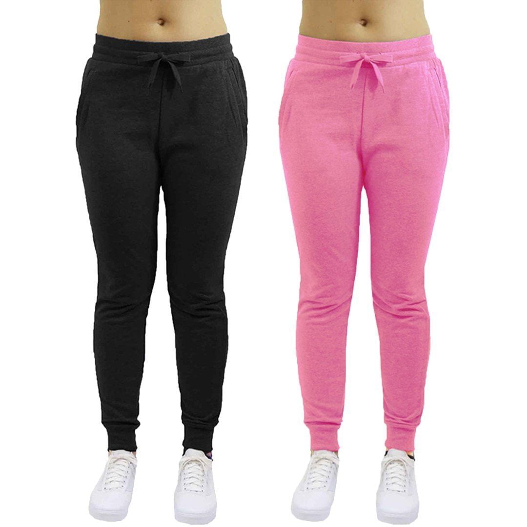 2-Pack: Galaxy By Harvic Women's Heavyweight Fleece-Lined Joggers - Walmart.com