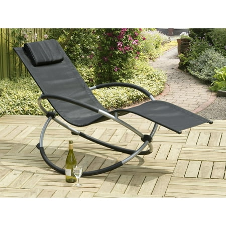 Orbit Relaxer Black Rocking Steel Chair