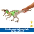 thumbnail image 3 of Mattel Jurassic World Camouflage 'n Battle Dinosaur Toy, Indominus Rex Figure with Lights, Sounds & Motion, 3 of 5