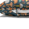 thumbnail image 4 of Mushrooms Pet Bed, Various Shapes Blots on a Dark Teal Background, Chew Resistant Pad for Dogs and Cats Cushion with Removable Cover, 24" x 39", Green Burnt Sienna, by Ambesonne, 4 of 4