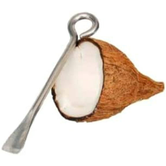 Stainless Steel Coconut Opener/Chipper/Peeler with Round Face Ring for Superb GRIPPING and Hanging on wall