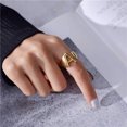 thumbnail image 4 of Women Finger Ring Statement Ring Casual Joint Ring Accessories Clearance Women's Fashion Ring Couple Ring Opening 26 Letters Ring Jewelry, 4 of 5