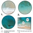 thumbnail image 3 of Designart "Tranquil Blue Aerial Beach View II" Coastal Framed Wall Art Decor - Coastal Blue Coastal Beach Living Room Framed Canvas Art, 3 of 6