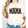 thumbnail image 2 of Mama and Mini Leopard Checkered Matching Shirts Mommy and Me Trendy Graphic Tee - SOLD SEPARATELY Natural Shirt Adult 2XL, 2 of 7