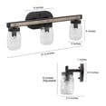 thumbnail image 3 of LNC Lighting 3-lights Wall Lamp for Kitchen Island, 3 of 13