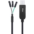 thumbnail image 4 of DTECH 3ft 3.3V FTDI USB to TTL Serial Adapter Debug Cable TX RX Signal 3 Pin Female Socket FT232RL Chip for Windows 10, 4 of 5