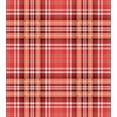 thumbnail image 3 of Ambesonne Checkered Duvet Cover Set, White Lines and Cells, 2-Calking, Dark Coral Orange White, 3 of 7