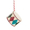 thumbnail image 2 of Decoración colgante para de Navidad, adornos navideños decorativos, colgante de arte del hierro para puerta de pared interior, adorno navideño Tambor, 2 of 8