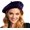Black Blue, variant on French Wool Beret Hats for Women Man Solid Color Classic Beanie Winter Cap Painter Berets.