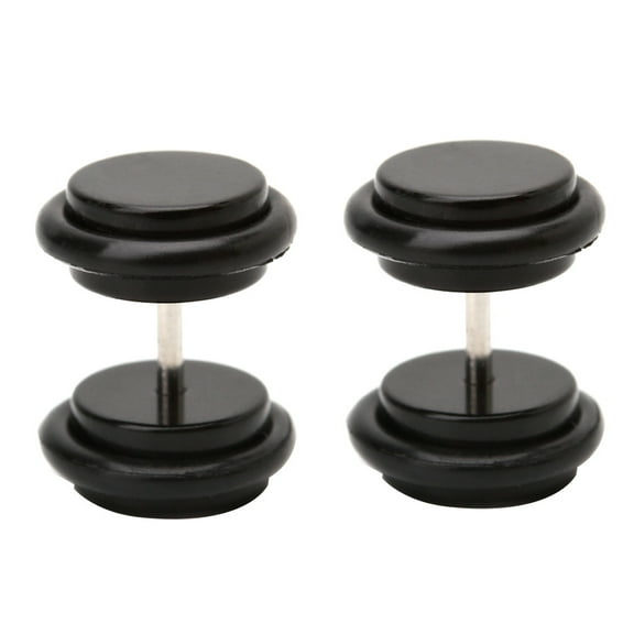 CIYISON 2pcs 18G (1.2mm) Ear Studs 00G (10mm) Acrylic Fake Ear Plug Taper Stretcher