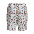thumbnail image 2 of Lsque Tulips Flowers Mens Sleep Pajama Shorts,Short Pajama Pants, Cotton Ultra-Soft Knit-Large, 2 of 9