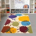 thumbnail image 6 of Colorful Area Rug, 5'x7' Classroom Rug for Kids, Paint Splash Washable Rugs for Playroom, Non-Slip Rainbow Nursery Rugs Soft Living Room Carpet for Bedroom Dining Room Kids Room, 6 of 7