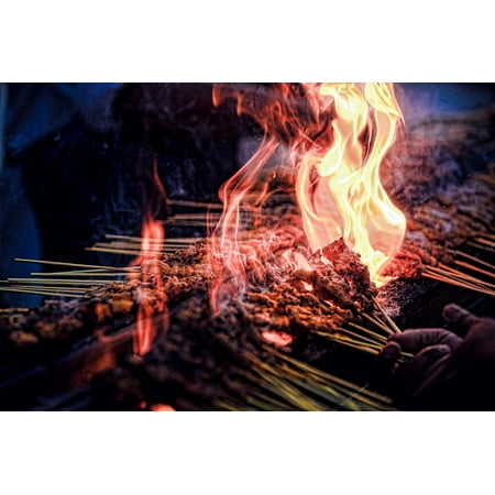 LAMINATED POSTER Smolder Heat Grill Hot Bbq Cook Burn Fire Scene Poster Print 24 x (The Heat Best Scenes)