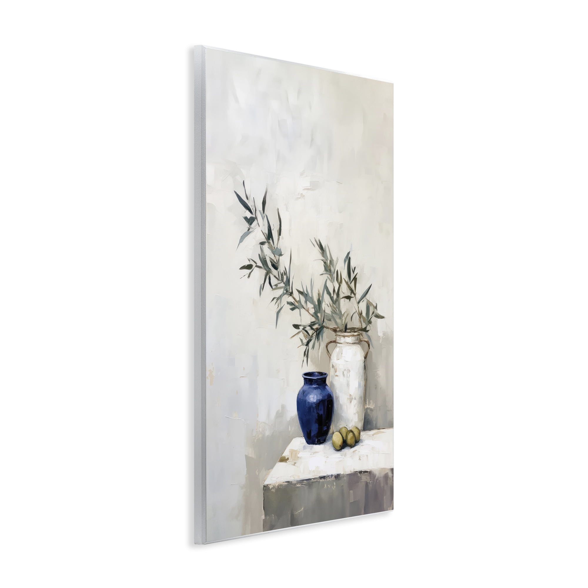 Stupell Industries Olives & Pottery Still Life Plants & Flowers Painting Unframed Art Print Wall Art, 10 x 15