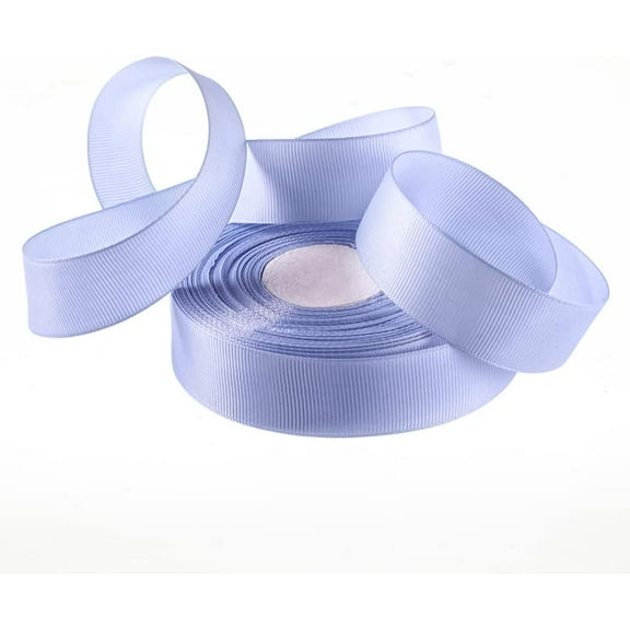 1 inch 25 Yards Solid Light Blue Grosgrain Ribbon - Perfect for Crafts - Wedding Decor - DIY Hair Accessories - Bows - Baby Shower - Sewing - Gift Package Wrapping - Flower Arranging - Scrapbooking