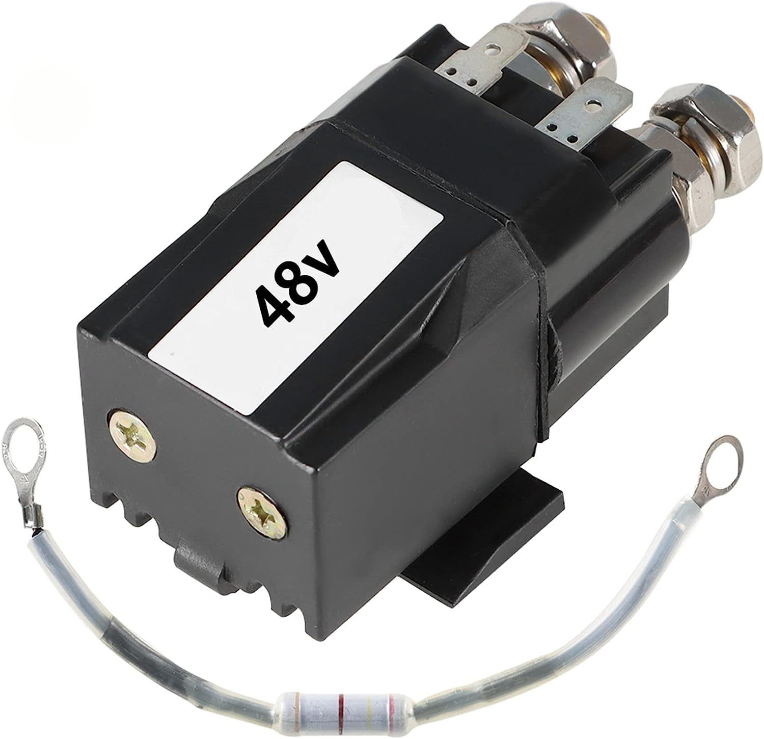48 Volt Solenoid and Resistor Assembly Replacement for Golf cart Club