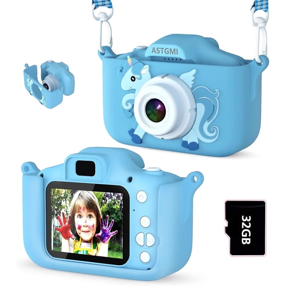 EACOPOL 1080P HD Video, 2" Display, 20 MP Point & Shoot Digital Camera with Camera Body & Accessories, Blue, 1