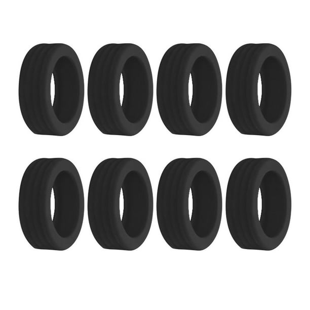 Qarigey 8 pack/lote funda protectora de silicona para ruedas de equipaje fácil de limpiar y reducir el ruido Envolturas para manijas de equipaje negro