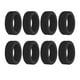 thumbnail image 1 of Qarigey 8 pack/lote funda protectora de silicona para ruedas de equipaje fácil de limpiar y reducir el ruido Envolturas para manijas de equipaje negro, 1 of 6