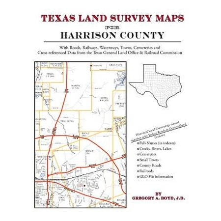 Texas land survey maps for harrison county: