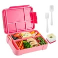 thumbnail image 1 of Fiudx Lonchera Bento de Seis Compartimentos para Niños, Caja de Comida Familiar a Prueba de Fugas, Ideal para Picnics Escolares, Estudiantes y Oficinistas, Apta para Microondas y Lavavajillas., 1 of 4