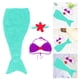 thumbnail image 5 of Disfraz de sirena para bebé tejido a crochet, ropa de sirena para bebé tejida a mano, accesorios de fotografía de lana para recién nacidos, 5 of 7