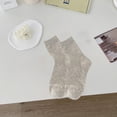 thumbnail image 4 of Oat strip stack socks solid cotton tube socks, 4 of 5