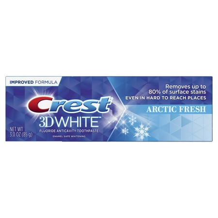Crest 3D White, Whitening Toothpaste Arctic Fresh, 3.0 oz