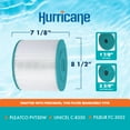 thumbnail image 3 of Hurricane HF8350-01 Replacement Spa Filter Cartridge for PVT50W & Unicel C-8350, 4 Pack, 3 of 12