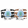 thumbnail image 1 of Caer en amor cactus Pulsera pareja de cuerdas de cuero Unbranded M, 1 of 3