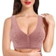 thumbnail image 3 of Gibobby Brasier Push Up Mujer Sujetador grande con hebilla lateral delantera para mujer, borde sin movimiento de anillo de, ajuste de reunión sin costuras(Oro Rosa,44), 3 of 5