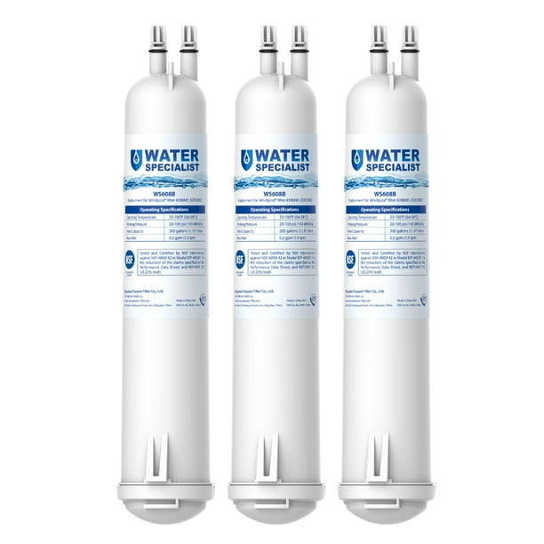 Filtro de agua Waterspecialist WS608 de repuesto para Whirlpool