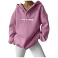thumbnail image 5 of Xudanell Oversized Hoodies for Women Classic Hoodie with Pocket Graphic Waist Sweatshirt for Women Football, 5 of 9