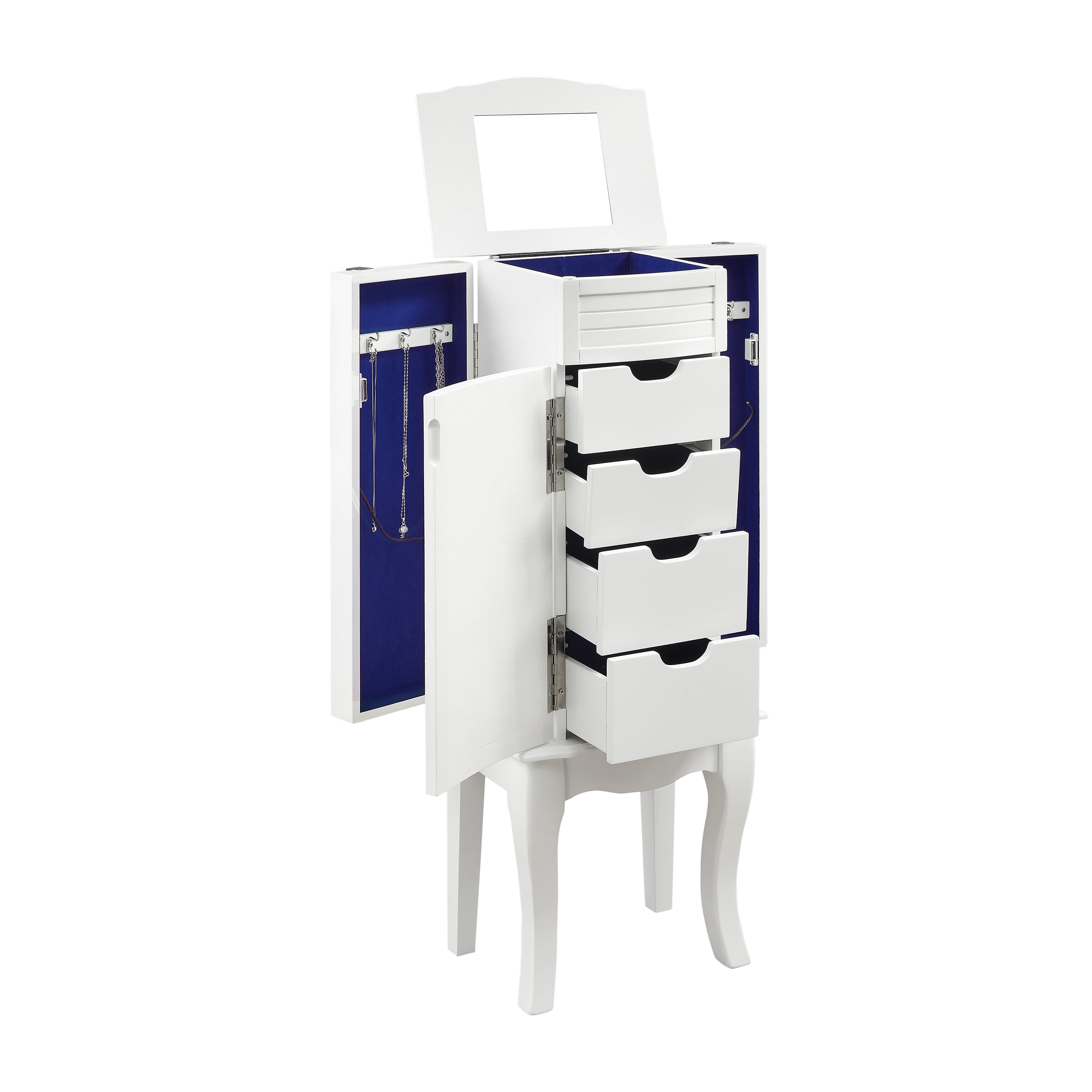 Powell Adamson Jewelry Armoire, White