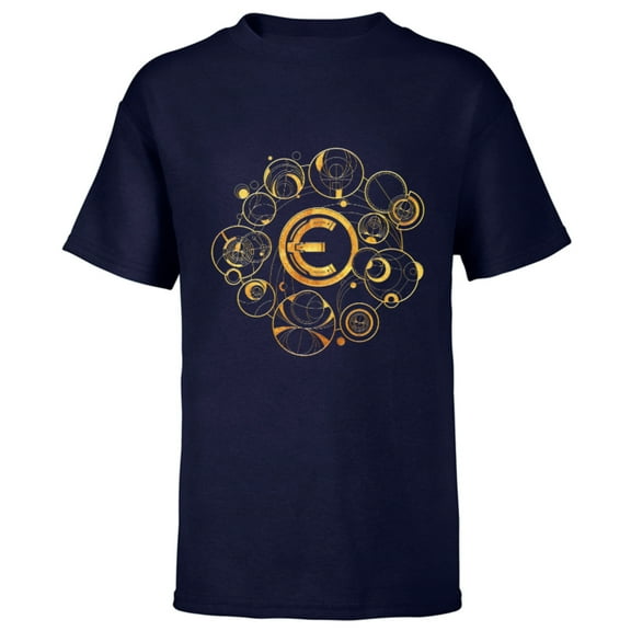 Marvel Eternals Geometric Golden Spheres - Short Sleeve T-Shirt for Kids – Customized-Navy