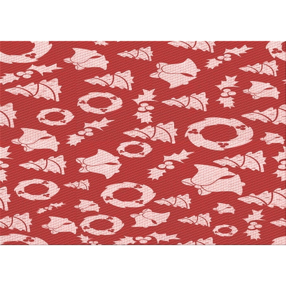 Ahgly Company Indoor Rectangle Patterned Light Coral Pink Area Rugs, 2' x 5'