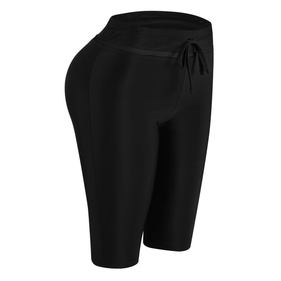 Women Swim Capri Swimming Bikini Bottom Leggings Pants For All Water Athletic Activity Or Running Yoga Jogging Pilates