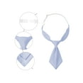 thumbnail image 3 of INSPIRE CHIC Women's Pre-tied Short Ties Solid Color Small Tie for Uniform School Light Grey Blue One Size, 3 of 5