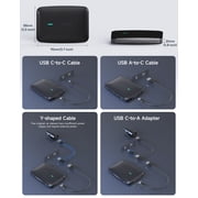 ATOTO Carplay Ai Box Gen2 AI Smart Box Android Auto Wireless Adapter with Dual Bluetooth &WiFi 3-in-1 Video Box Netflix-YouTube for OEM Wired CarPlay Android Auto Stereo 4GB+32GB (Black)