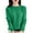 Green, variant on Women's Slim Fit Thermal Underwear Top Soft Knit Long Sleeve Base Layer Shirt for Everyday Comfort and Warmth Gold
