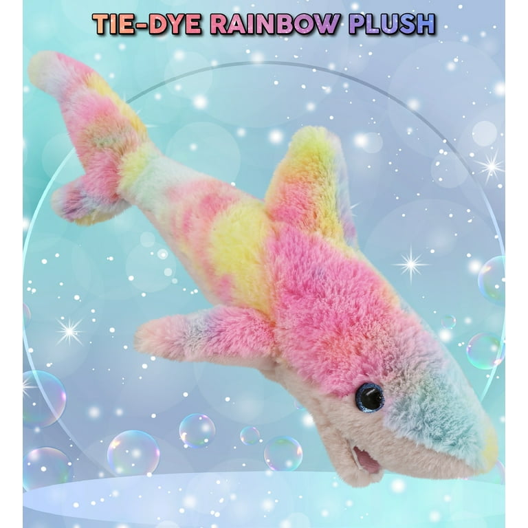 Rainbow shark plush hotsell